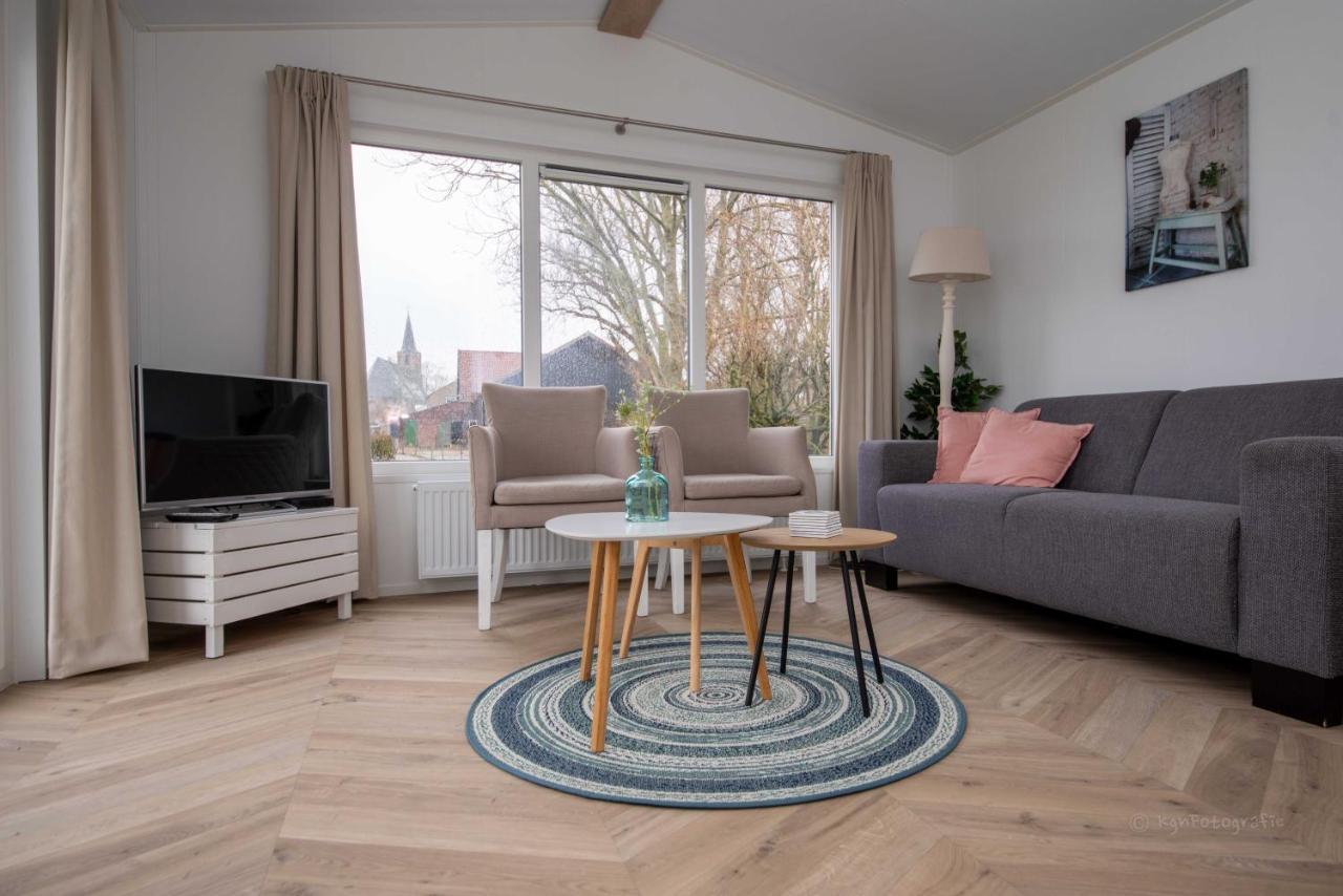 Chalets Op Minicamping Dorpszicht Gapinge Bagian luar foto