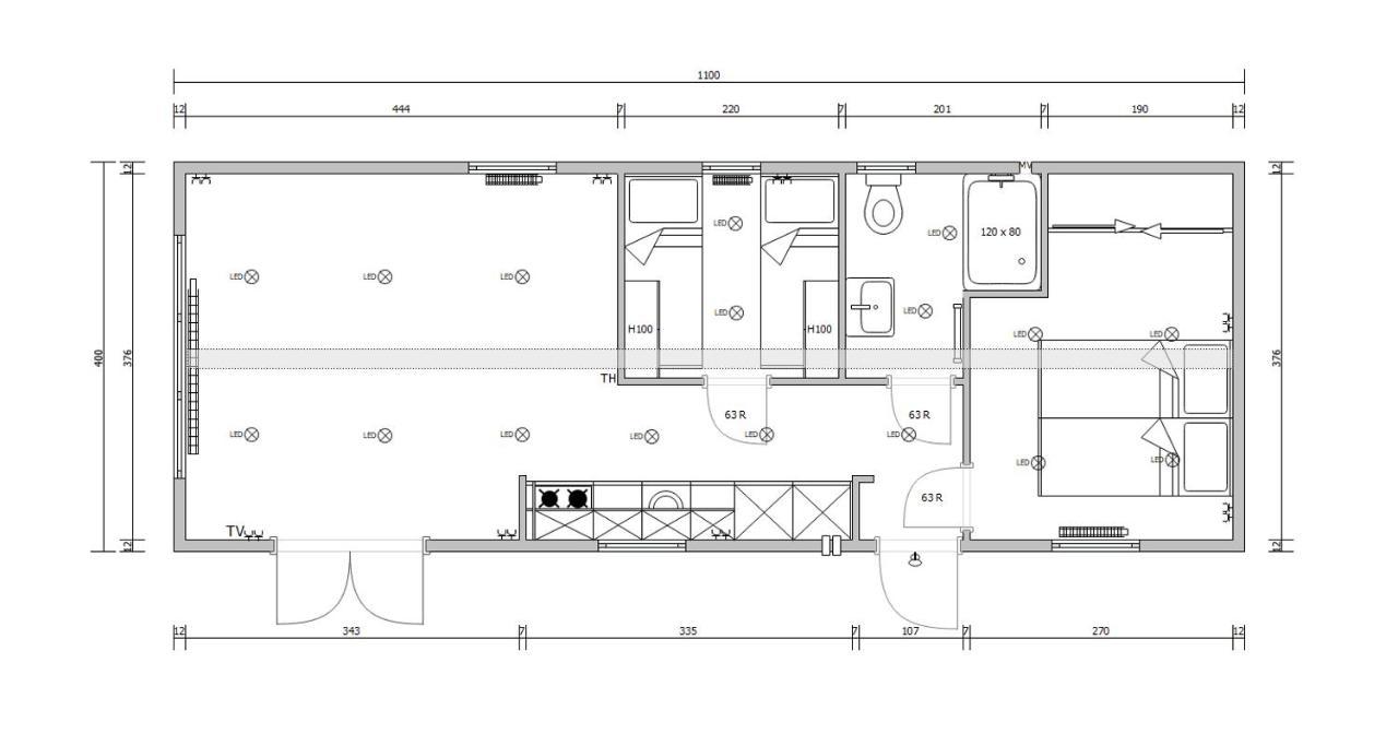 Chalets Op Minicamping Dorpszicht Gapinge Bagian luar foto